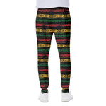 Rastafarian Hemp Pattern Print Scuba Joggers