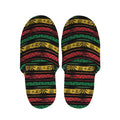 Rastafarian Hemp Pattern Print Slippers