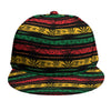 Rastafarian Hemp Pattern Print Snapback Cap