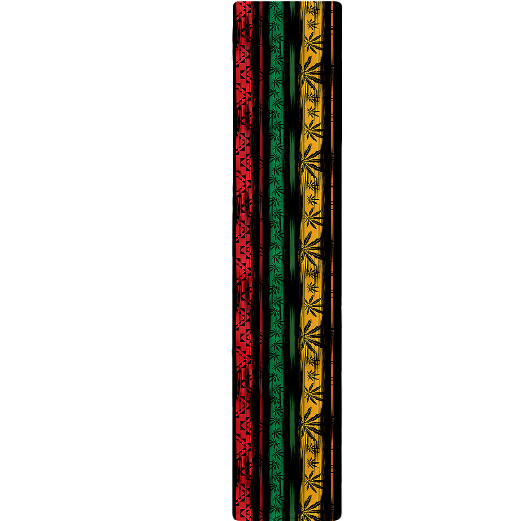 Rastafarian Hemp Pattern Print Table Runner
