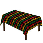 Rastafarian Hemp Pattern Print Tablecloth