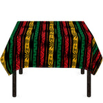 Rastafarian Hemp Pattern Print Tablecloth