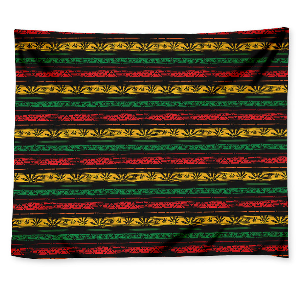Rastafarian Hemp Pattern Print Tapestry