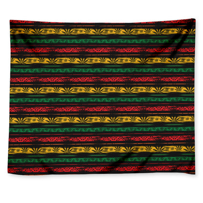 Rastafarian Hemp Pattern Print Tapestry