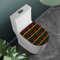 Rastafarian Hemp Pattern Print Toilet Lid Cover