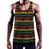 Rastafarian Hemp Pattern Print Training Tank Top