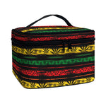 Rastafarian Hemp Pattern Print Travel Makeup Bag