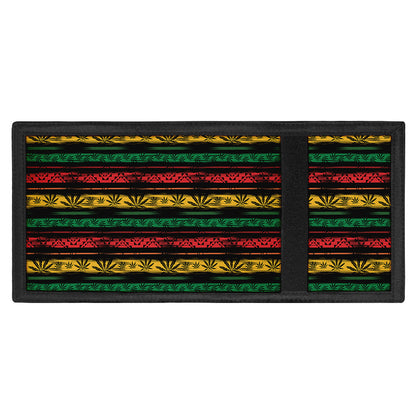 Rastafarian Hemp Pattern Print Trifold Wallet
