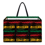 Rastafarian Hemp Pattern Print Utility Tote Bag