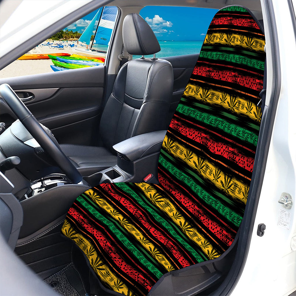 Rastafarian Hemp Pattern Print Waterproof Car Seat Cover