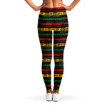 Rastafarian Hemp Pattern Print Women's Leggings