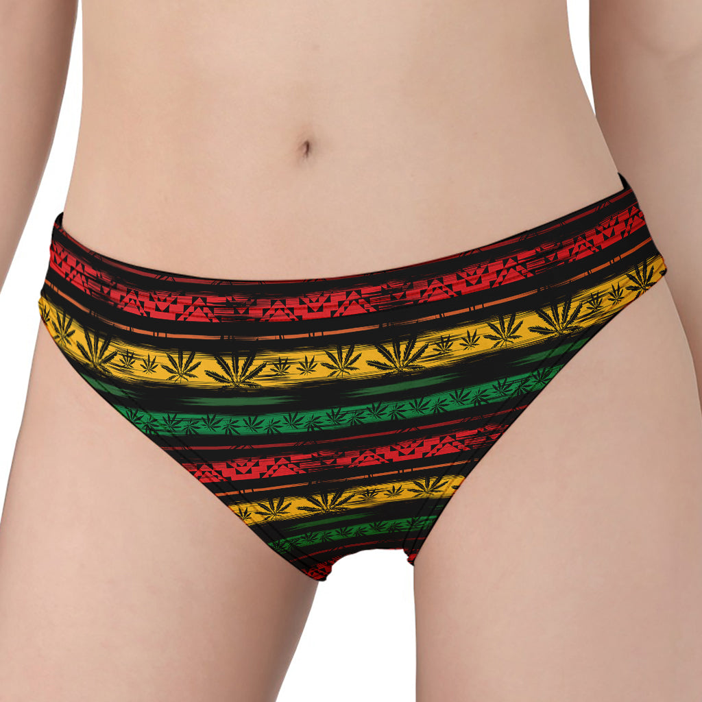 Rastafarian Hemp Pattern Print Women's Panties