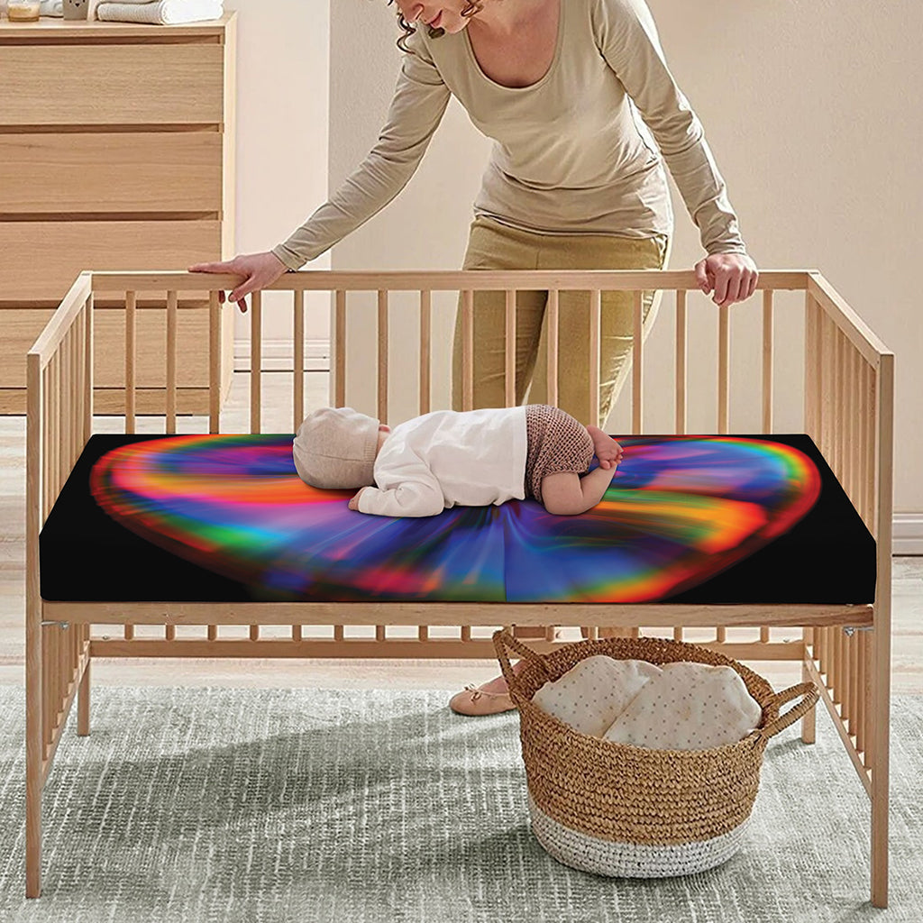 Rave Bubble Print Baby Crib Sheet
