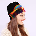 Rave Bubble Print Beanie