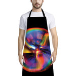 Rave Bubble Print Bib Apron With Pocket