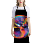 Rave Bubble Print Bib Apron With Pocket