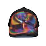 Rave Bubble Print Black Mesh Trucker Cap