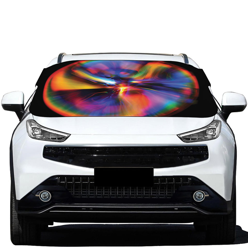 Rave Bubble Print Car Windshield Snow Cover