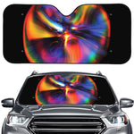 Rave Bubble Print Car Windshield Sun Shade