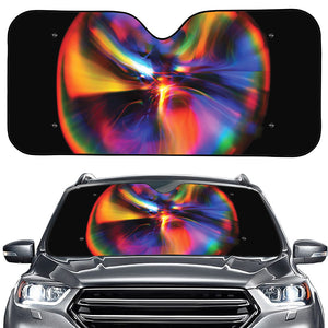 Rave Bubble Print Car Windshield Sun Shade