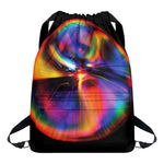 Rave Bubble Print Drawstring Backpack