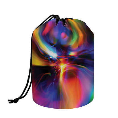 Rave Bubble Print Drawstring Makeup Bag