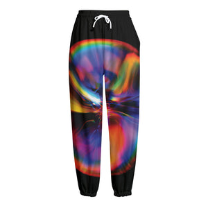 Rave Bubble Print Fleece Lined Knit Pants