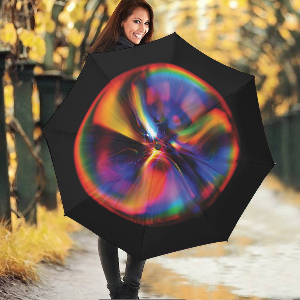 Rave Bubble Print Foldable Umbrella