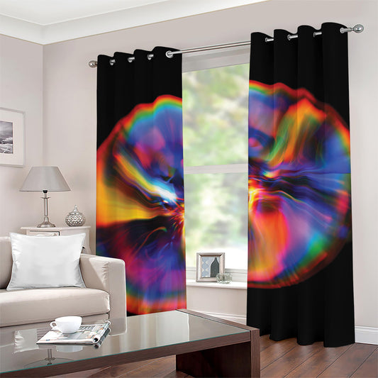 Rave Bubble Print Grommet Curtains