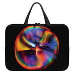 Rave Bubble Print Laptop Sleeve With Handle