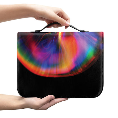 Rave Bubble Print Leather Bible Cover