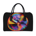 Rave Bubble Print Leather Duffel Bag