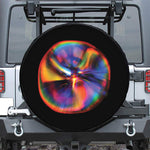 Rave Bubble Print Leather Spare Tire Cover