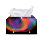 Rave Bubble Print Leather Tissue Box Cover