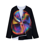 Rave Bubble Print Long Sleeve Short Coat