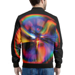 Rave Bubble Print Men's Bomber Jacket