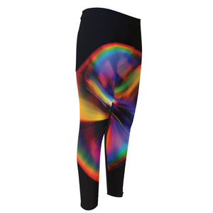 Rave Bubble Print Men's Compression Pants