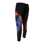 Rave Bubble Print Men's Compression Pants