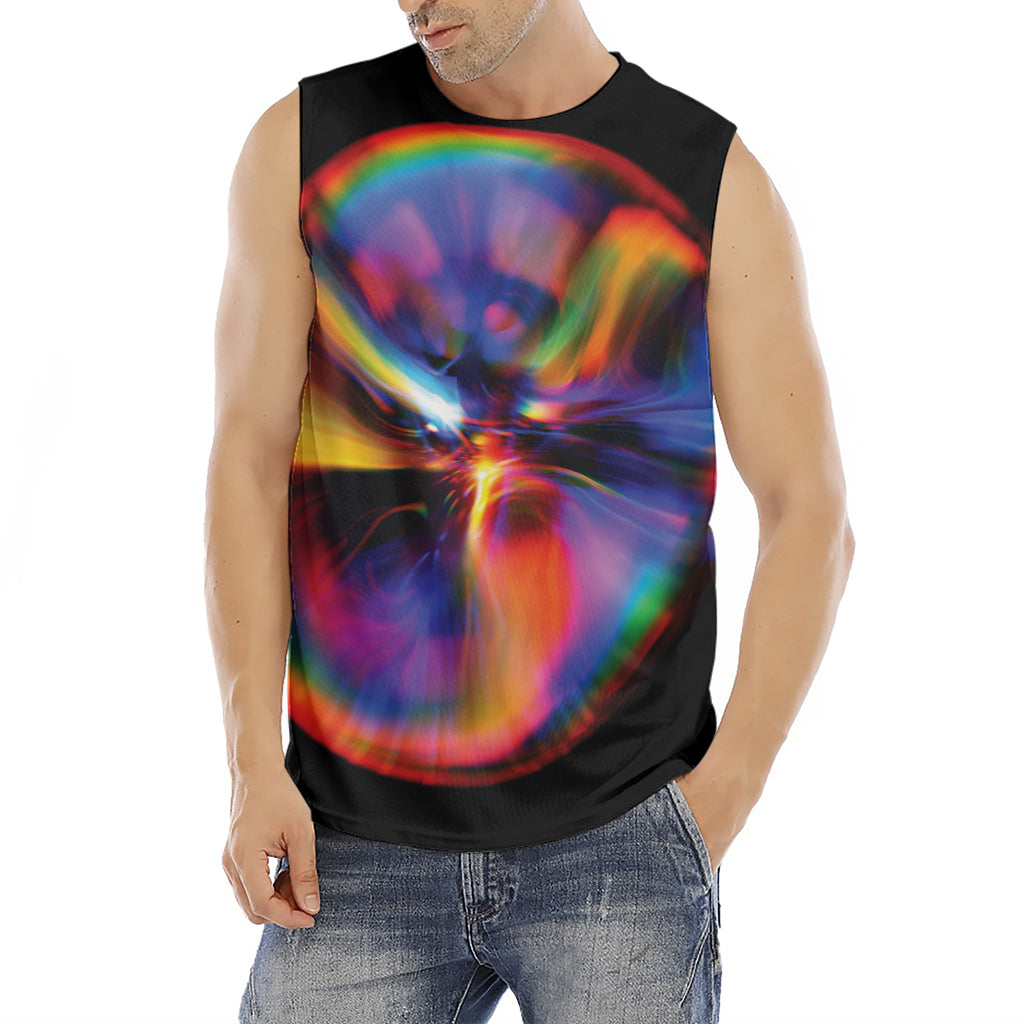 Rave Bubble Print Men's Fitness Tank Top