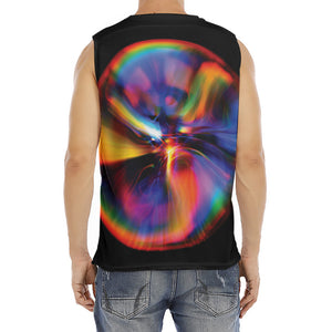 Rave Bubble Print Men's Fitness Tank Top