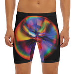 Rave Bubble Print Men's Long Boxer Briefs