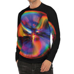 Rave Bubble Print Men's Long Sleeve Rash Guard