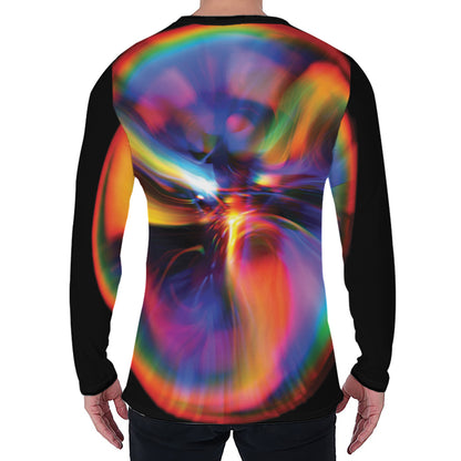 Rave Bubble Print Men's Long Sleeve T-Shirt