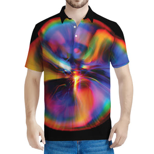 Rave Bubble Print Men's Polo Shirt