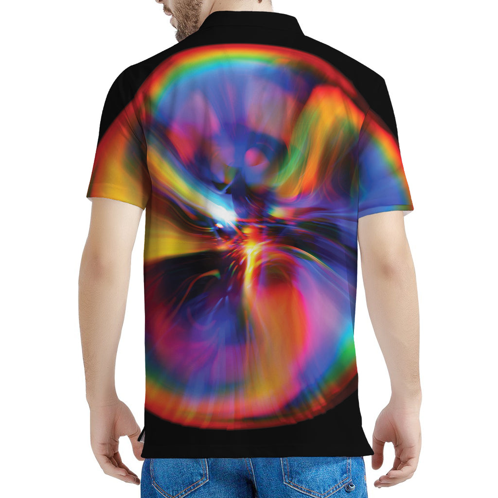 Rave Bubble Print Men's Polo Shirt