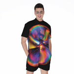 Rave Bubble Print Men's Rompers