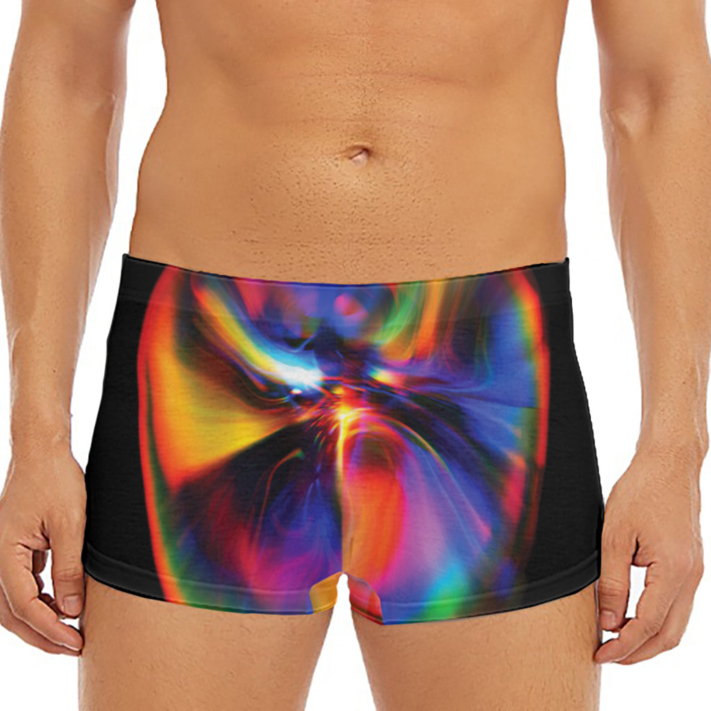 Rave Bubble Print Men's Short Boxer Briefs