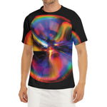 Rave Bubble Print Men's Short Sleeve Rash Guard