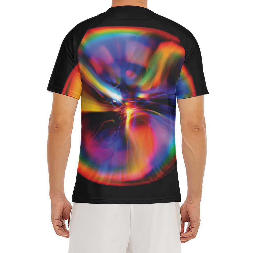 Rave Bubble Print Men's Short Sleeve Rash Guard