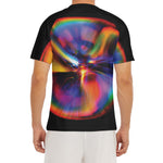 Rave Bubble Print Men's Short Sleeve Rash Guard